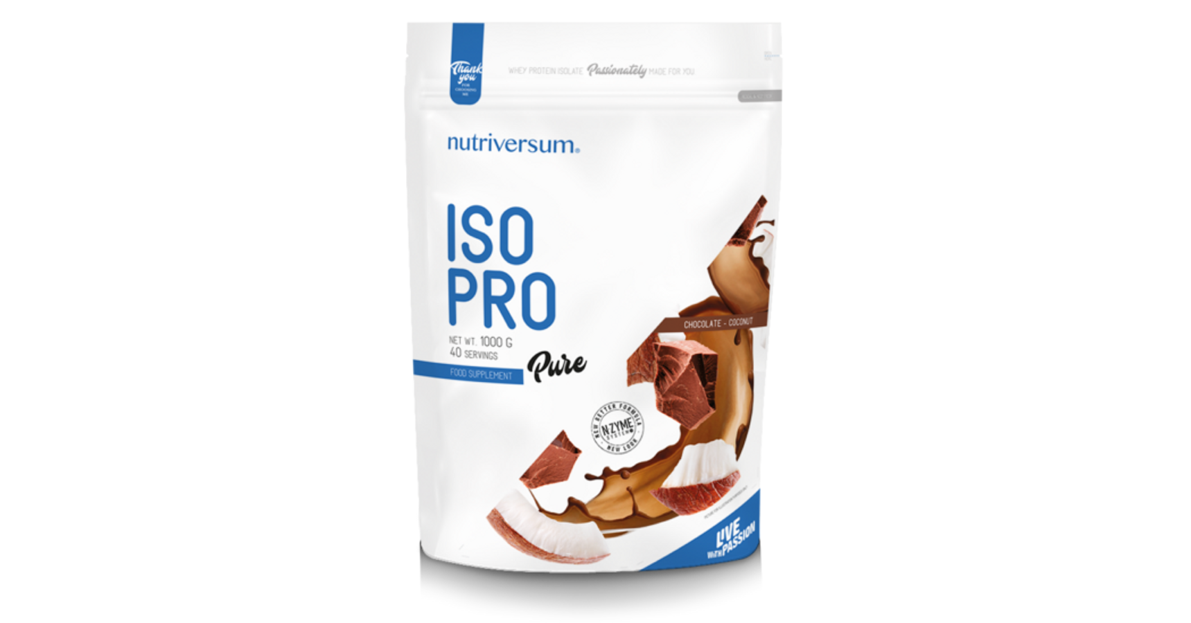 Nutriversum Nutriversum ISO PRO - PURE - csokoládé-kókusz 1000 g ...