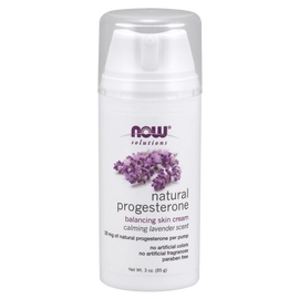 NOW Natural Progesterone Balancing Skin Cream with Lavender