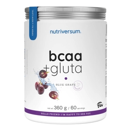 BCAA + GLUTA - 360 g - kékszőlő - Nutriversum