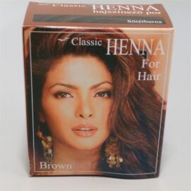 Classic Henna hajszínező por sötétbarna 100 g