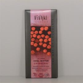 Vivani bio étcsokoládé vörösáfonyás 100 g