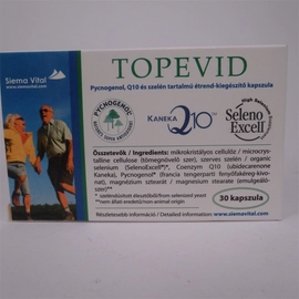 Topevid pycnogenol, q10 és szelén tartalmú tabletta 30 db