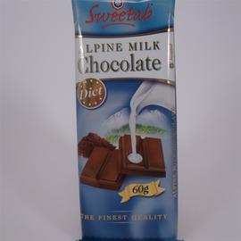 Sweetab tejcsokoládé fruktózzal 60 g