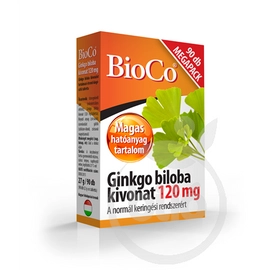 Bioco ginkgo biloba tabletta 120mg 90 db