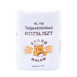 Szabó Malom teljes kiőrlésű rozsliszt rl-190 1000 g