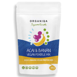 Organiqa 100% bio vegán fehérje mix acai-banán 200 g