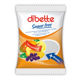 Dibette cukormentes vegyes gyümölcs ízű cukorka édesítőszerekkel 70 g