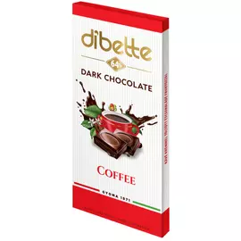 Dibette kávés krémmel töltött étcsokoládé fruktózzal 80 g