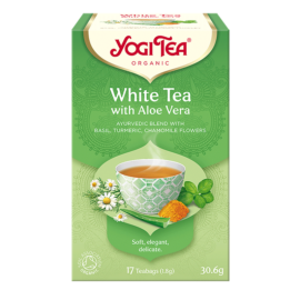 Yogi bio tea fehér tea aloe verával 17x1,8g 17 db