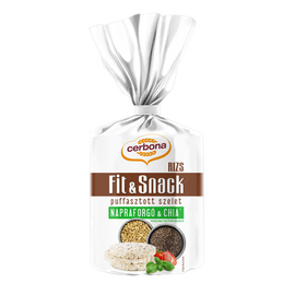 Cerbona puffasztott rizsszelet napraforgó-chia 90 g