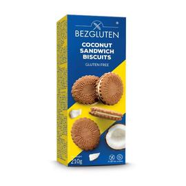 Bezgluten gluténmentes szendvics keksz kókuszos töltelékkel 210 g