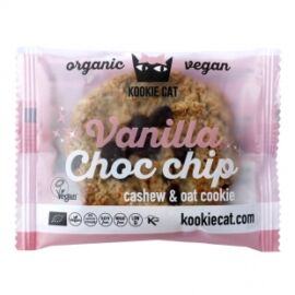 Kookie Cat bio vegán kesudiós zabkeksz vanília-csoki 50 g