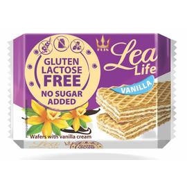 Lea life vaníliás ostyaszelet hozzáadott cukor-, glutén-, laktóz nélkül 95 g