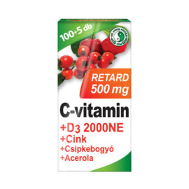 Dr.chen c-vitamin 500 mg retard+d3+acerola tabletta 105 db