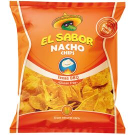 El sabor big nacho chips gluténmentes texas bbq 225 g