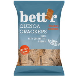 Bettr bio vegán gluténmentes quinoa kréker füstölt paprika 100 g