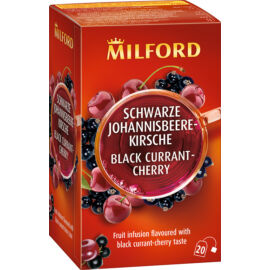 Milford feketeribizli-cseresznye ízű gyümölcstea 20x2,5g 50 g