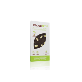 Chocoartz pisztácia és menta 70%os étcsokoládé kókuszvirágcukorral 80 g