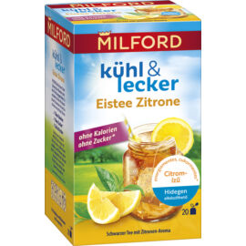 Milford kühl & lecker citrom ízű hidegen elkészíthető fekete tea 20db 50 g