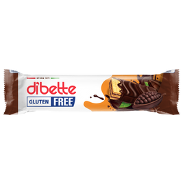 Dibette kakaós ét mártott, kakaós krémmel töltött ostya fruktózzal gluténmentes 26 g