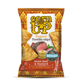 Corn Up tortilla chips marhahús és mustár ízű 60 g