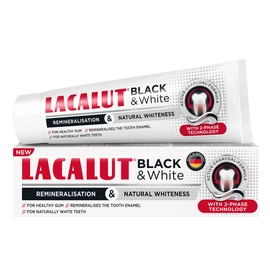 Lacalut fogkrém black & white 75 ml