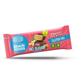 Brain Foods gluténmentes zabfalatok csokoládéba mártott mogyorós, édesítőszerrel 44 g