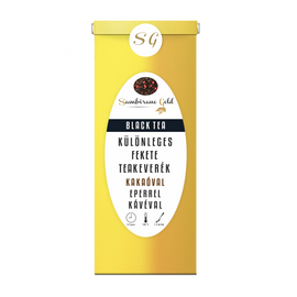 Sambirano Gold eszpresszó fekete teakeverék eperrel és kávéval 50 g