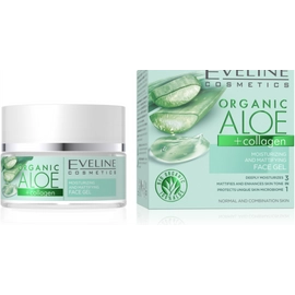 Eveline organic aloe+collagen hidratáló és mattító éjszakai és nappali arcgél 50 ml