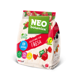 Neo Botanica stevia zselécukorka cukormentes, gluténmentes eper ízű 72 g