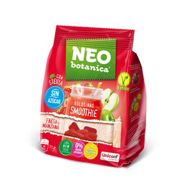 Neo Botanica stevia zselécukorka cukormentes, gluténmentes eper-alma ízű 72 g