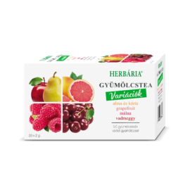 Herbária gyümölcstea mix 1 alma-körte, grapefruit, málna, vadmeggy variáció 20x2 g 40 g