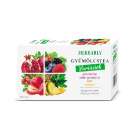 Herbária gyümölcstea mix 1 gránátalma, erdei gyümölcs, eper, ananász variáció 20x2 g 40 g