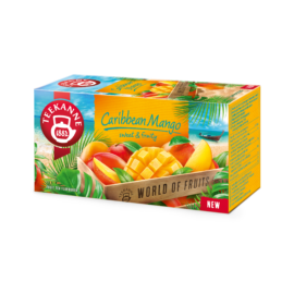 Teekanne world of fruits caribbean mangó ízű gyümölcstea 20x2,25g 45 g