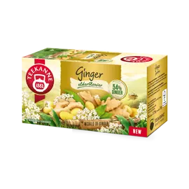 Teekanne world of ginger bodzavirág ízű gyömbértea 20x1,75g 35 g