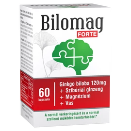 Bilomag forte 120mg gingko biloba kivonatot tartalmazó étrend-kiegészítő kapszula 60 db