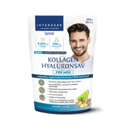 Interherb kollagén és hyaluronsav italpor for men gyömbér lime ízű 396 g