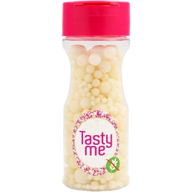 Tasty Me gluténmentes cukorgyöngy tortadekor mix fehér 70 g