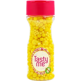 Tasty Me gluténmentes cukorgyöngy tortadekor mix sárga 70 g