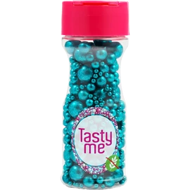 Tasty Me gluténmentes metallic pearls tortadekor mix türkiz 75 g