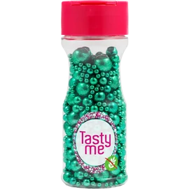 Tasty Me gluténmentes metallic pearls tortadekor mix zöld 75 g