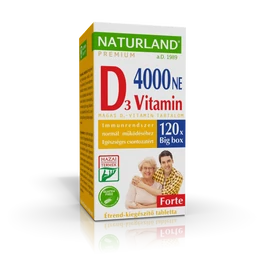 Naturland prémium d-vitamin forte tabletta 120 db