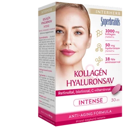Interherb kollagén és hyaluronsav szépségformula intense tabletta 30 db