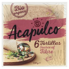 Acapulco bio lágy tortilla búzakorpával 240 g