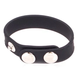 Prémium szilikon péniszgyűrű 3 patenttal, 15 mm