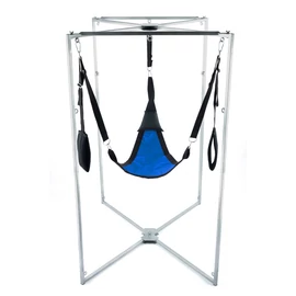 Kit Sling – kék-fekete háromszög szövet vibrátor tartóval