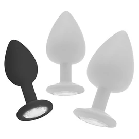 Plug Diamond Regular – elegáns anális kiegészítő, fekete