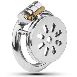 Fém szexi zár – lapos intim ketrec 2 cm