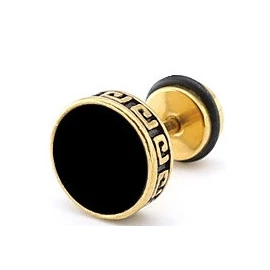 Prémium arany-fekete fülbevaló – stílusos etnikai dizájn