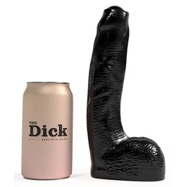 Romeo – prémium, 18 cm-es, fekete dildo